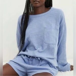 Aerie Endless Summer Crew Size Small NWT Blue